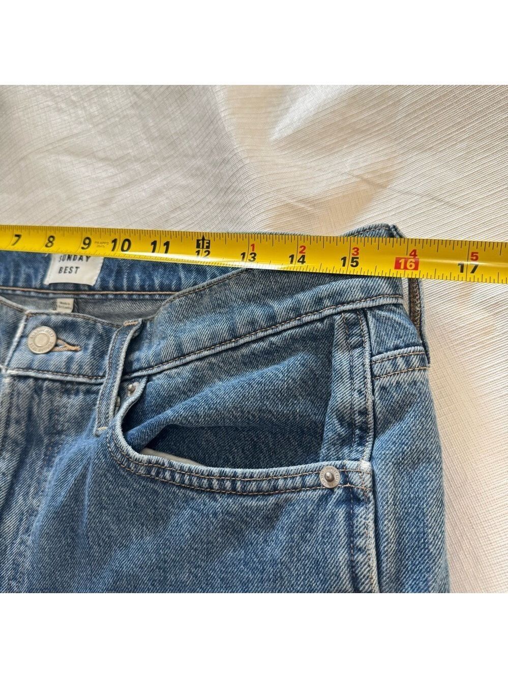 Aritzia Sunday Best Jeans Cropped Ankle Size 29 - Picture 9 of 10